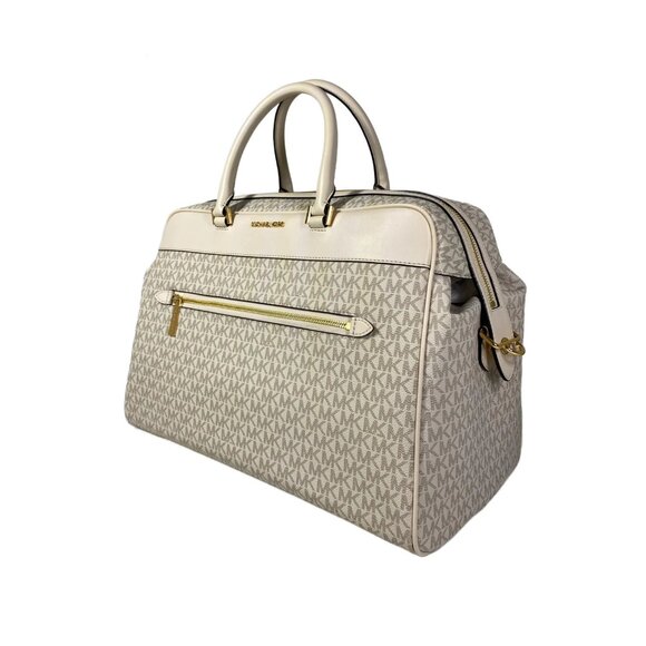 Michael Kors Travel Large Weekender in Light Cream Multi - Picture 3 of 8